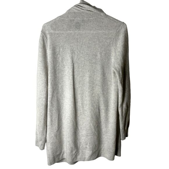 C by Bloomingdale’s Cashmere Open Front Cardigan Women’s Large Oatmeal Cream - Picture 6 of 11